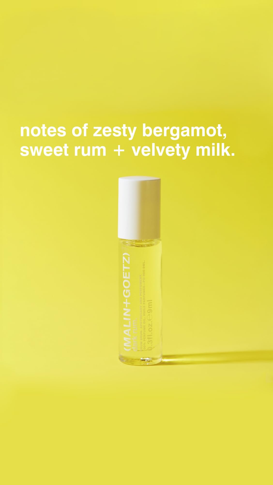 MALIN+GOETZ Perfume Oil Dark Rum | Concentrated Fragrance in Signature Scents | Travel-Friendly Rollerball | Vegan & Cruelty-Free | 0.2 fl oz