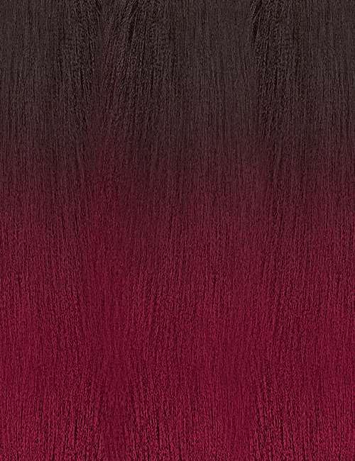 [3 PACK DEAL] Outre X-PRESSION Ultra Braid Pre-streteched Braid 42" 3X (3 Packs, 2T1B/Burgundy)