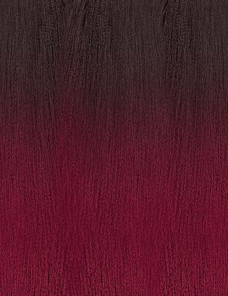 [5 PACK DEAL] Outre X-PRESSION Ultra Braid Pre-streteched Braid 42" 3X (5 Packs, 2T1B/Burgundy)