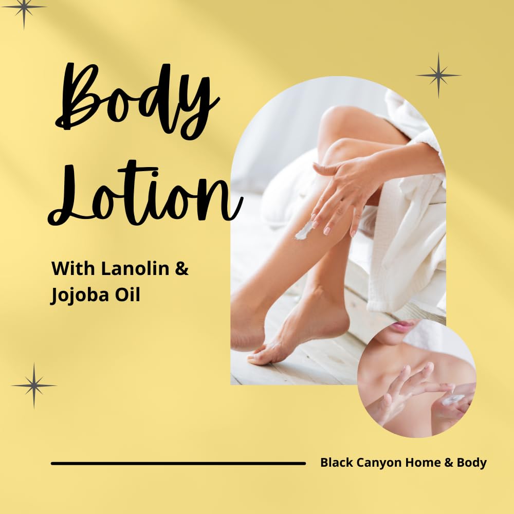 Black Canyon Blood Orange & Goji Scented Body Lotion with Lanolin and Jojoba Oil, 12 Oz