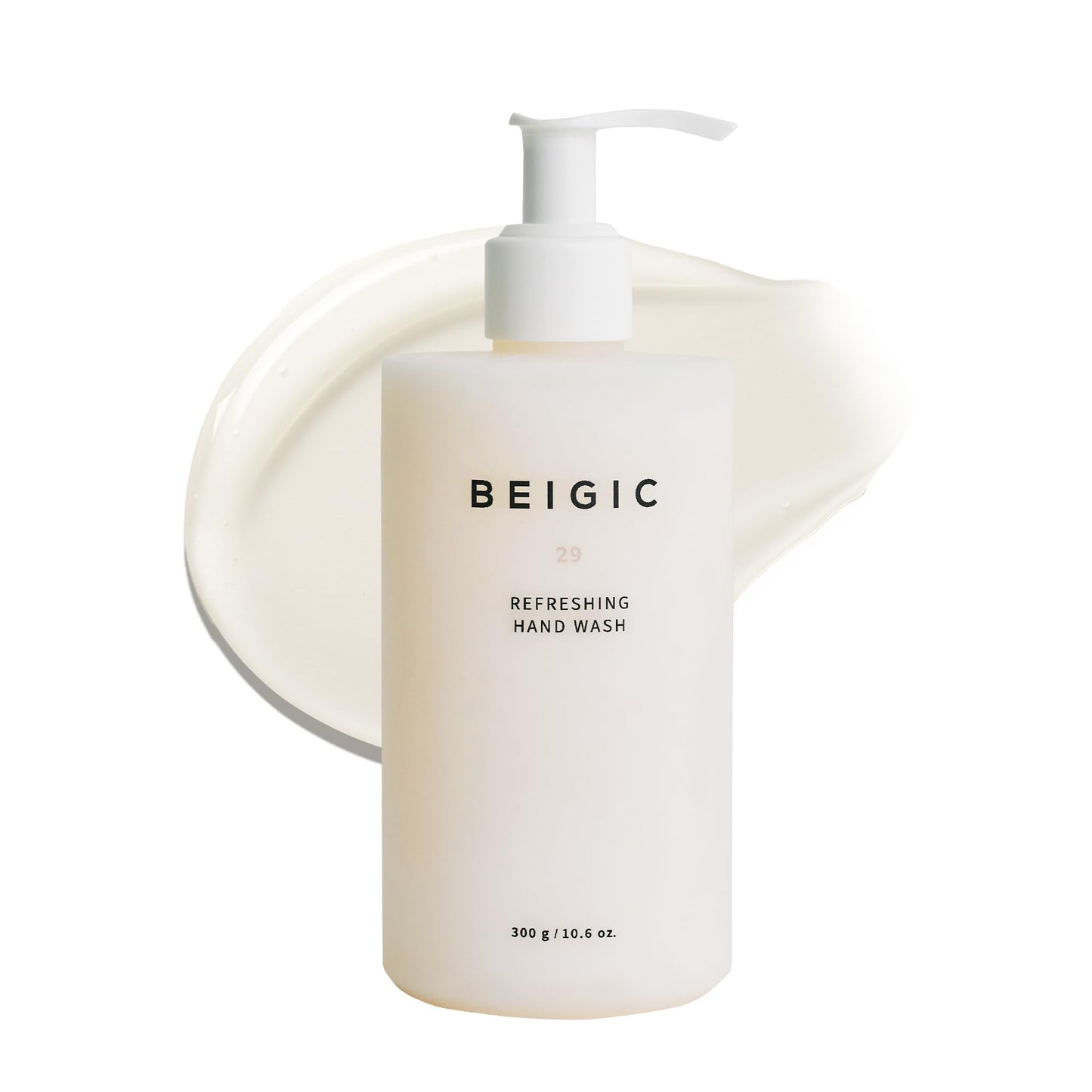 BEIGIC Refreshing Hand Wash - Lavender, Bergamot & Mandarin, Vegan Hydrating Softening Cleansing Hypoallergenic Handwash for Sensitive Skin (10.6 oz)