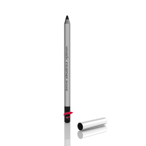 Mirabella Retractable Eye Definer Gel Eyeliner Pencil, Richly Pigmented Color Eyeliner Offers All-Day Wear for Precise and Sultry Looks with Hydrating Antioxidants Vitamin E and C, Smoke