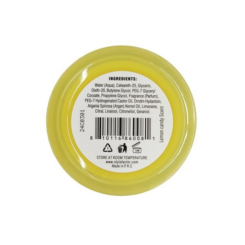 Style Factor EDGE BOOSTER Strong Hold Water-based Pomade 3.38 OZ [2 PACK] (LEMON CANDY)