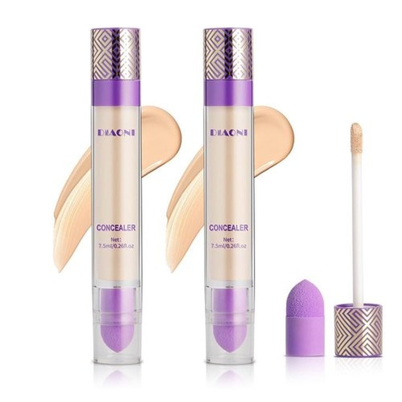 Full Coverage Concealer,DIAONI Coverage Concealer,High Coverage Concealer Stick, Diaoni Liquid Concealer,Hydrating Waterproof and Light Long Lasting, for All Skin Types (LIGHT SKIN TONE, M)