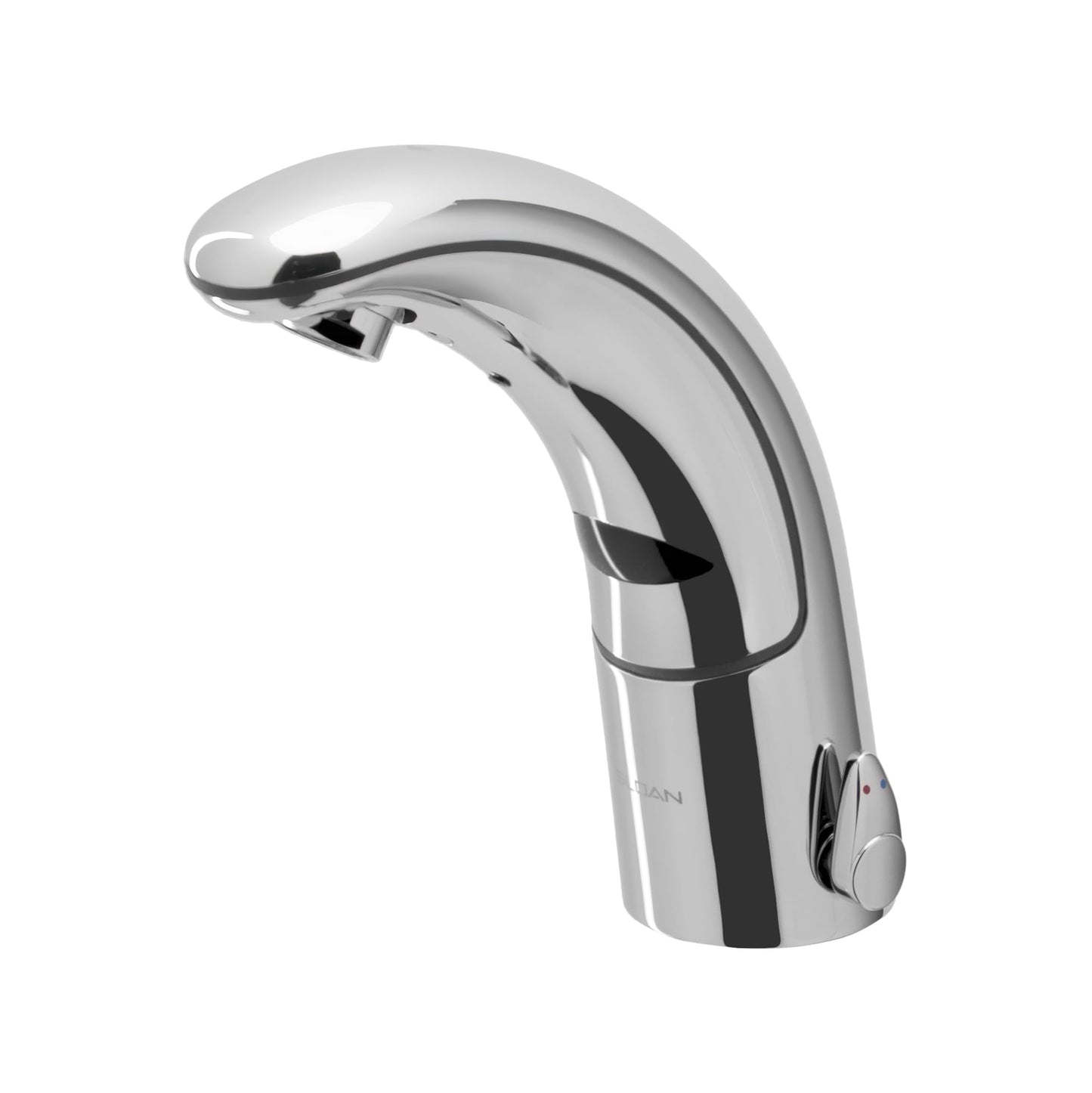 Sloan Optima EAF-150 Sensor Activated Touch-Free Faucet, Commercial Grade with Mounting Hardware - 1.5 GPM Battery-Powered Deck-Mounted Mid Body, Polished Chrome Finish, 3335001