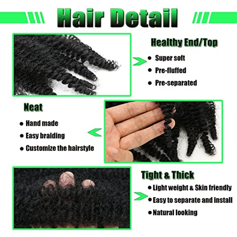 KYNLEY 12inch Springy Afro Twist Hair 8 Packs Blonde Kinky Marley Twist Braiding Hair Cuban Twist Hair Wrapping Hair for Soft Locs 27#