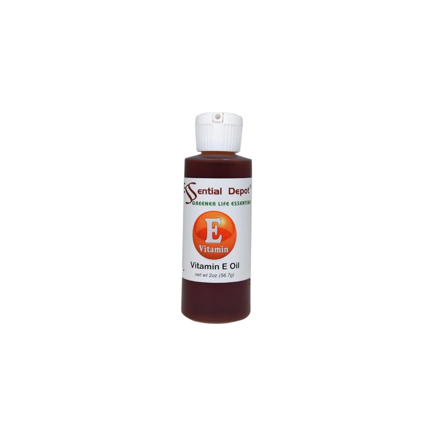 Essential Depot DL-Alpha-Tocopherol (Vitamin E, a-tocopherol) - 2 oz - 100% Pure - Used for Cosmetics, Skin & Hair Care - GC/MS Tested - Skin Safe - Supplied in 2 oz. HDPE Bottle with a Flip Top Cap