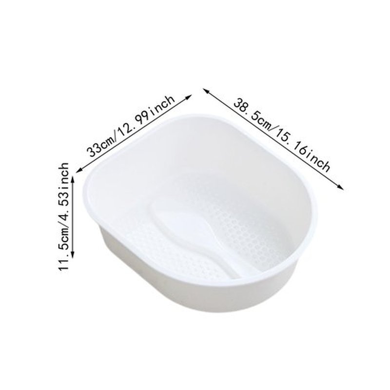 Ysyqkn Portable Foot Soaking Container for Home Use, White