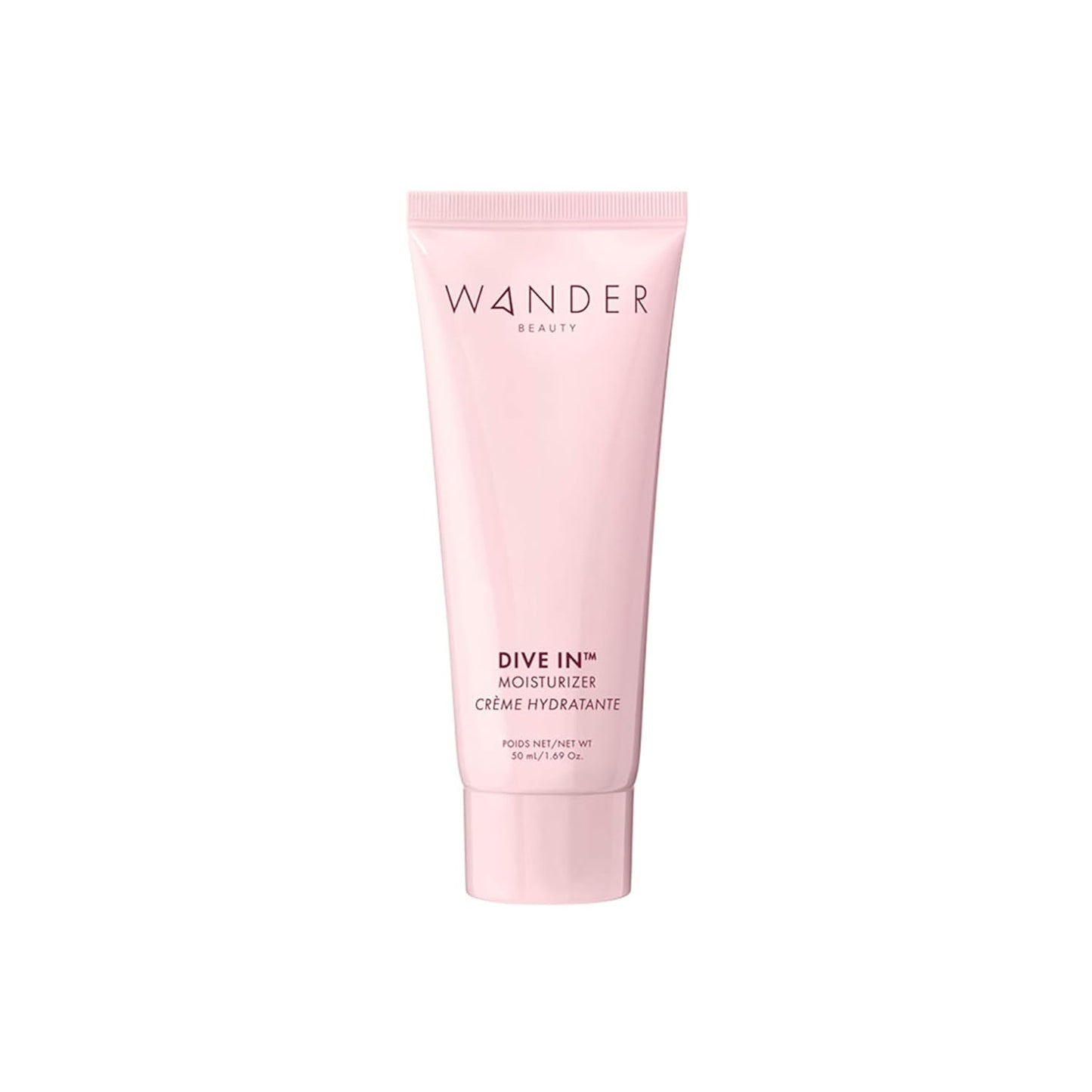 8-in-1 Hydrating Face Moisturizer - Wander Beauty Dive In Gel for 72h Hydration, Plump & Brighten Skin with 13 Fruits & 4 Flower Extracts - 1.69 oz
