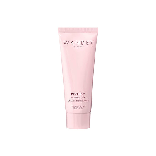 8-in-1 Hydrating Face Moisturizer - Wander Beauty Dive In Gel for 72h Hydration, Plump & Brighten Skin with 13 Fruits & 4 Flower Extracts - 1.69 oz