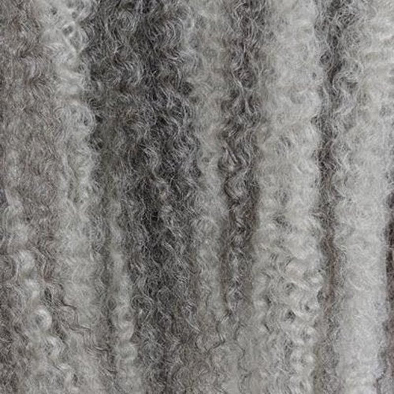 Bobbi Boss Loc and Twist Feather Tip Braid 3X JAMAICA BRAID 24" (1 Pack, PLSVR/GREY)