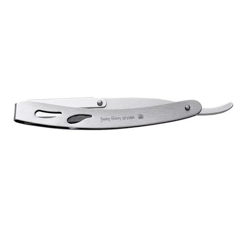 The Shave Factory Straight Edge Razor Kit (Matte/Barber No24 50ml Cologne / 100 Derby Premium Single Edge Razor Blades)