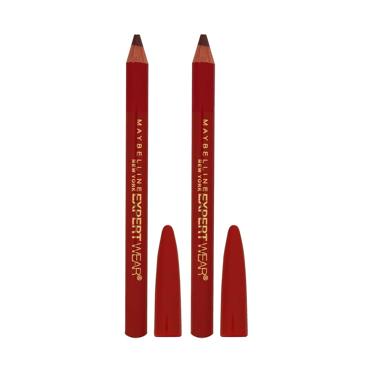 Maybelline Expert Eyes Twin Brow & Eye Pencil, Dark Brown [102], 0.06 oz (Pack of 6)
