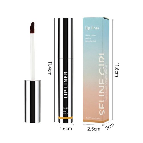 Pimaup Qorva Peel off Lip Liner Stain, Qorva Lipstick, Timbersonic Lip Stain Peel, Timbersonic Peel off Lip Liner Stain, Lip Stain Peel off Long Lasting Waterproof, Non-stick Cup (2pcs-2#)