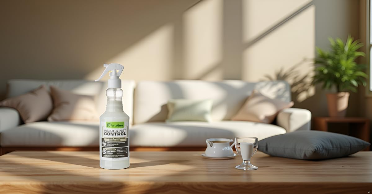 Insect & Pest Control Spray – Extra-Strength Peppermint & Clove Oil Formula – Kills & Repels Spiders, Ants, Gnats, Roaches & More – Family-Safe – Indoor & Outdoor – 16oz