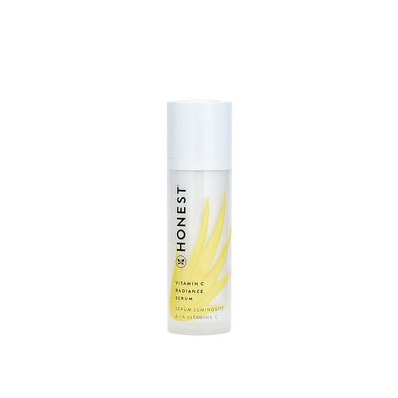 Honest Beauty Vitamin C Radiance Serum Mini with Hyaluronic Acid + Light-Reflecting Pearl | Travel Size | Dermatologist Tested + EWG Certified + Vegan & Cruelty Free | 0.33 fl. oz.