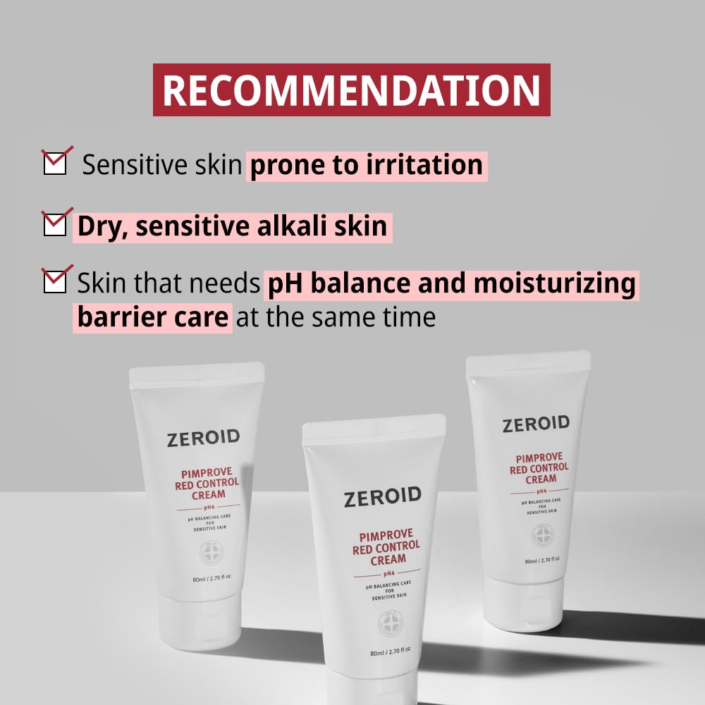 ZEROID Pimprove Red Control Cream, 2.7 fl oz (80ml)