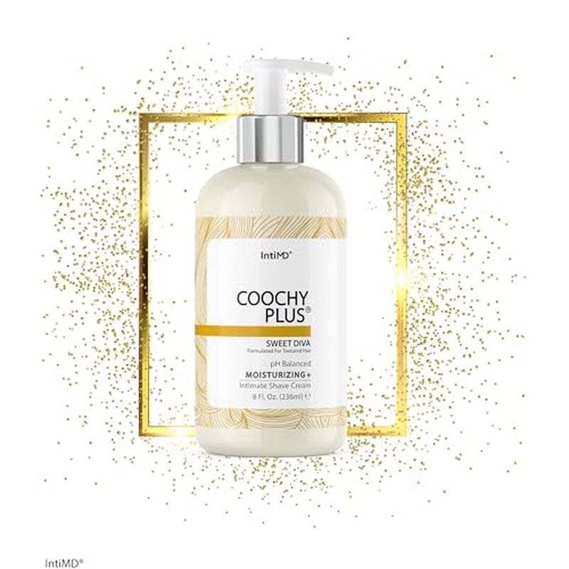 IntiMD COOCHY PLUS (2 Pack) Intimate Shave Cream Rash-Free With MOISTURIZING+ 8oz
