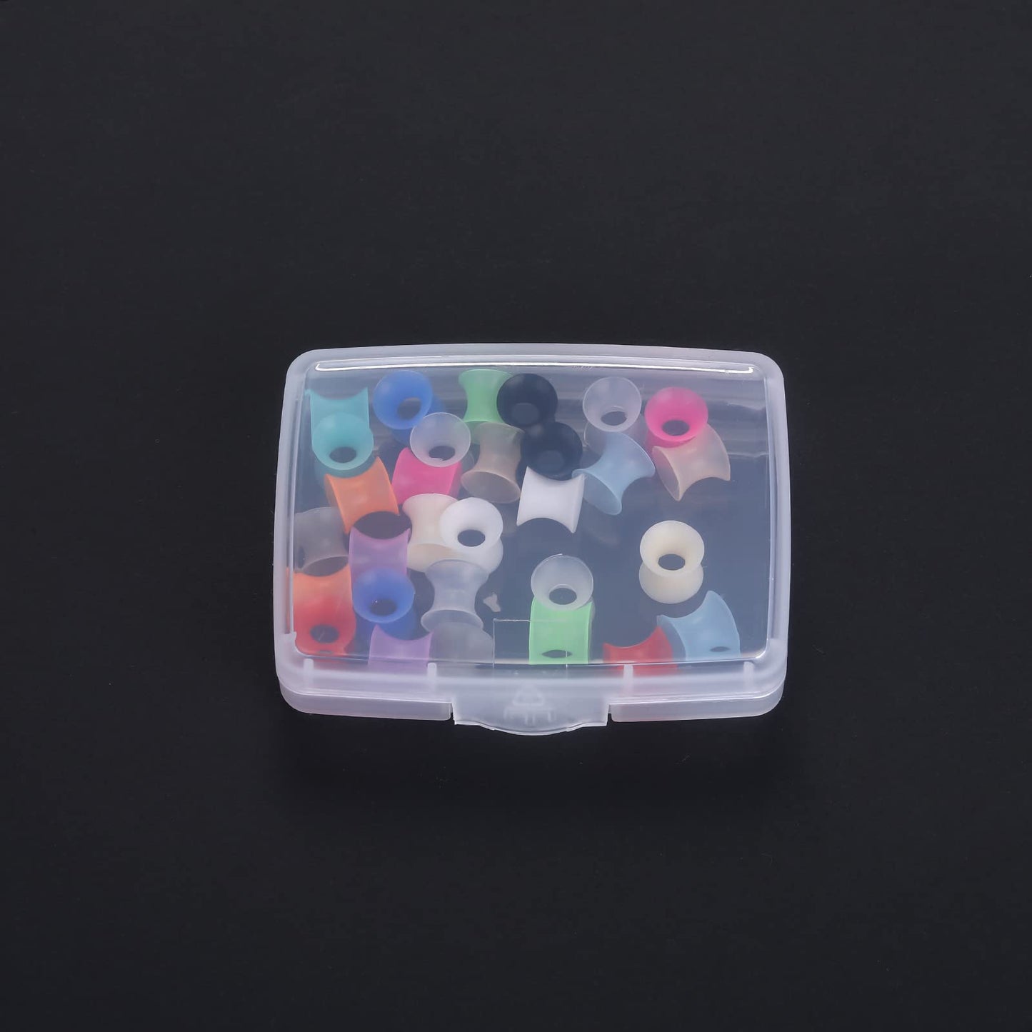 Xpircn Thin Silicone Ear Plugs Tunnels Flexible Ear Earlets Ear Gauges Expander Stretchers Double Flared Flesh Ear Piercing Jewelry 2G (6mm)