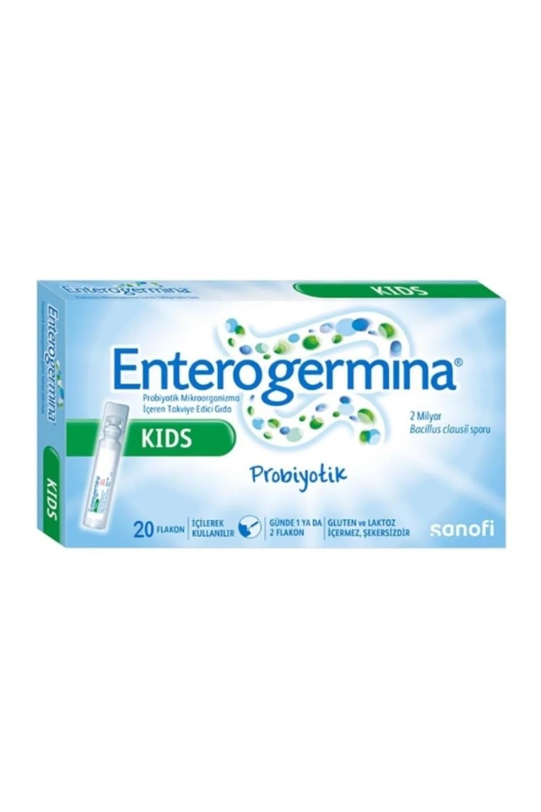 EnterogerminaKids 20 Vial | Probiotic Oral Suspension for Children | Digestive & Gut Flora Support