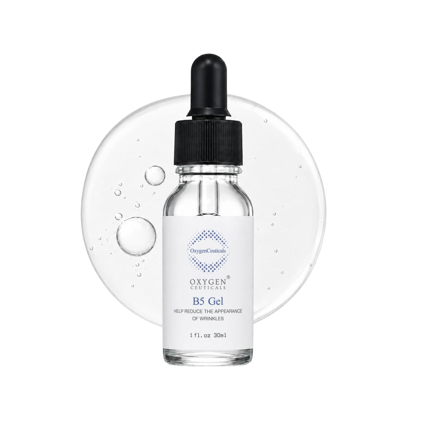 OxygenCeuticals B5 Gel – Hydrating Serum with Vitamin B5 (Panthenol), Hyaluronic Acid & Adenosine, Moisturizing & Anti-Wrinkle Care for Healthy, Elastic Skin. 1.01 fl.oz (30ml)