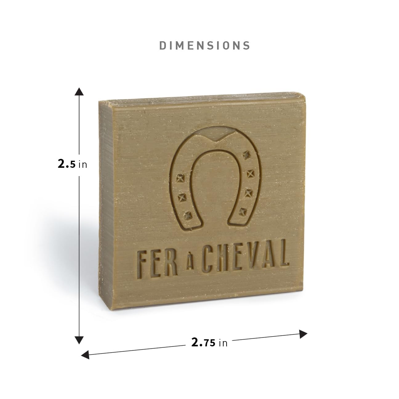 Fer à Cheval Savon de Marseille Olive Oil Soap Cubes – Traditional French Soap Bars, Palm Oil Free, Extra Gentle Cleansing – 4 x 65 g/2.29 oz, Pack of 2 (Artisan-Made in Marseille, France)