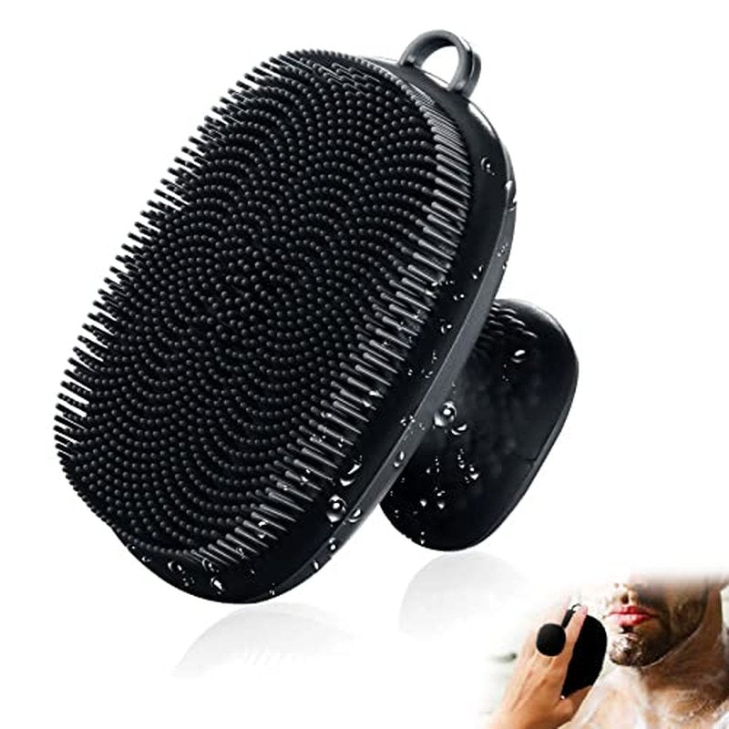 VWMYQ Face Scrubber, Silicone Face Scrubber for Men, Facial Cleansing Brush Silicone Face Wash Brush Manual Waterproof Cleansing Skin Care Face Brushes for Cleansing and Exfoliating