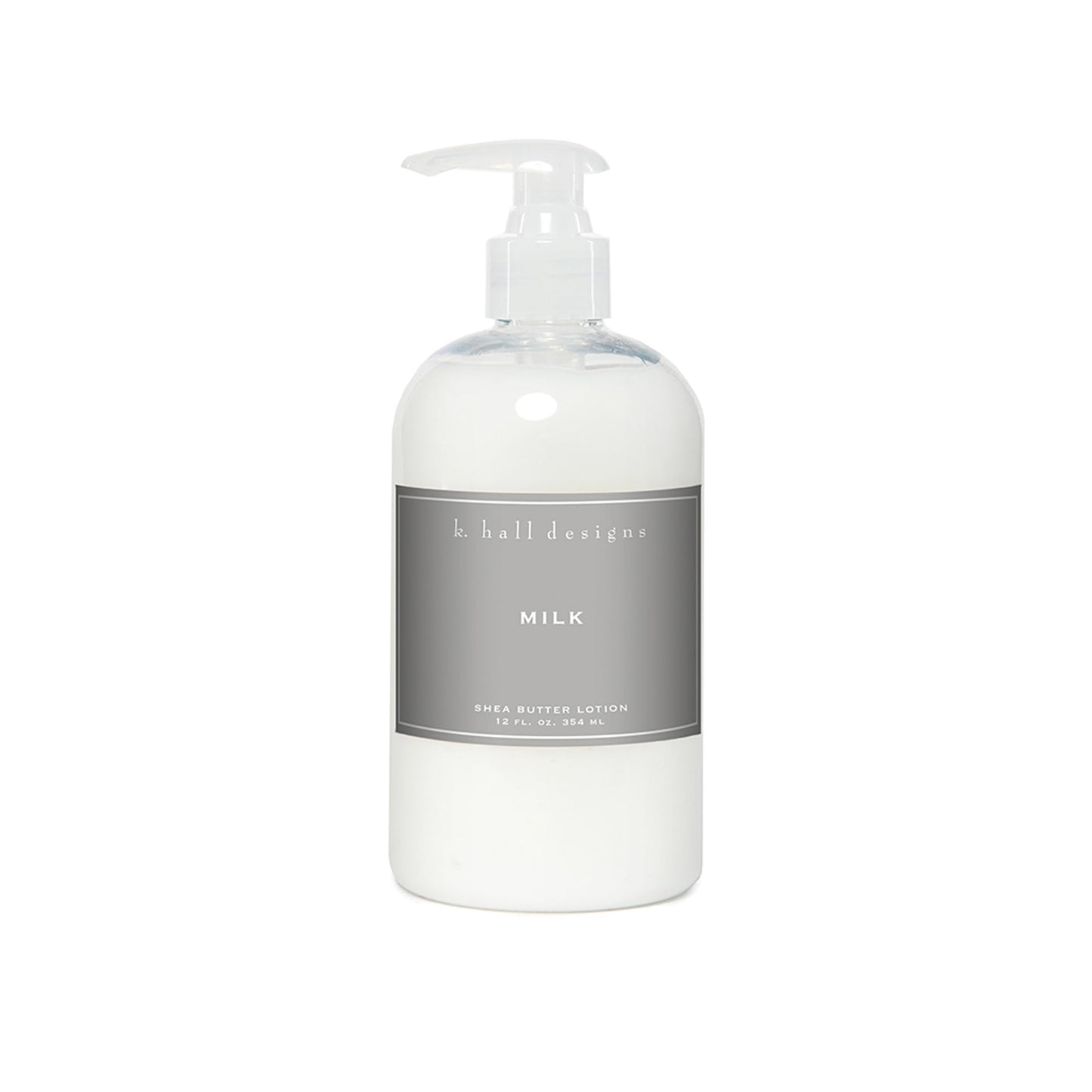 K. Hall Designs Milk Scented Shea Butter Lotion for Dry Skin, Creamy-Sweet Scent with Coconut & Vanilla, Shea Moisturizing Lotion for Sensitive Skin, 12oz