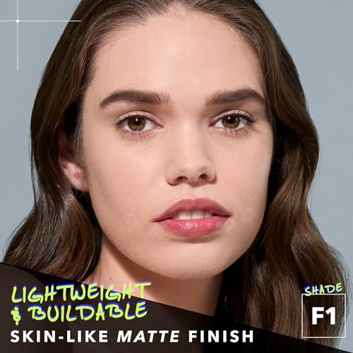 COVER FX Power Play Foundation - Shade R2 - Buildable Full Coverage - Waterproof Sweat-Proof Transfer-Proof - Natural Matte Finish - All Skin Types