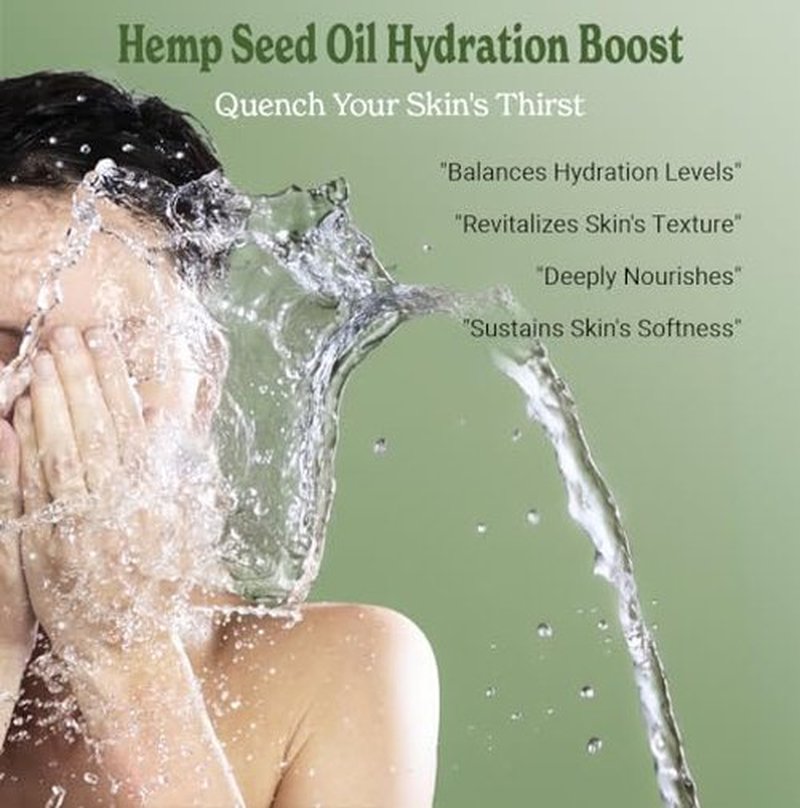 Bella Terra Oils - Hemp Seed Oil 4oz - Unleashing the Power of Cold-Pressed Hemp Nutrition, Vitamin B1 & B2, Elevate Your Beauty Routine with Nature’s Best