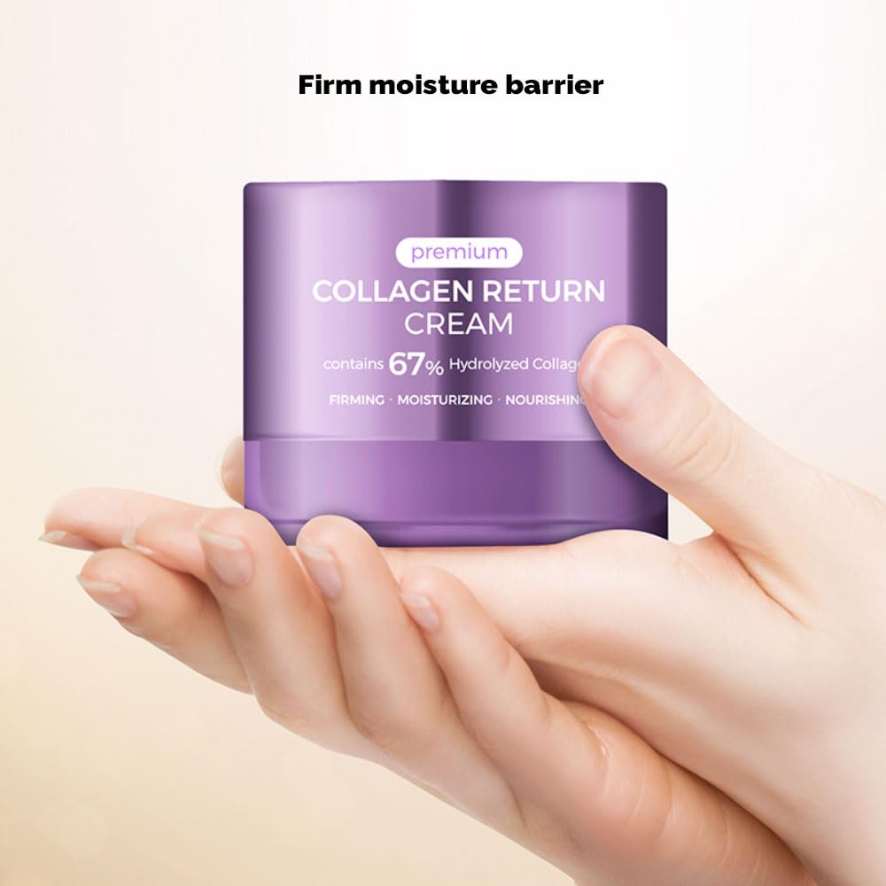 PS.PRETTYSKIN Premium Collagen Return Cream-Anti-aging Tightening and Firming Collagen Cream-Restores Moisture and Reduces Fine Wrinkles Korean Skin Care Cream for Face 1.69 fl.oz(50ml)