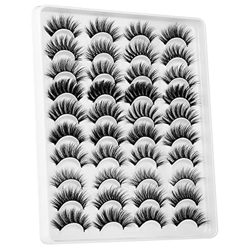 JIMIRE Natural False Eyelashes Light Volume Lashes Pack 5 Pairs