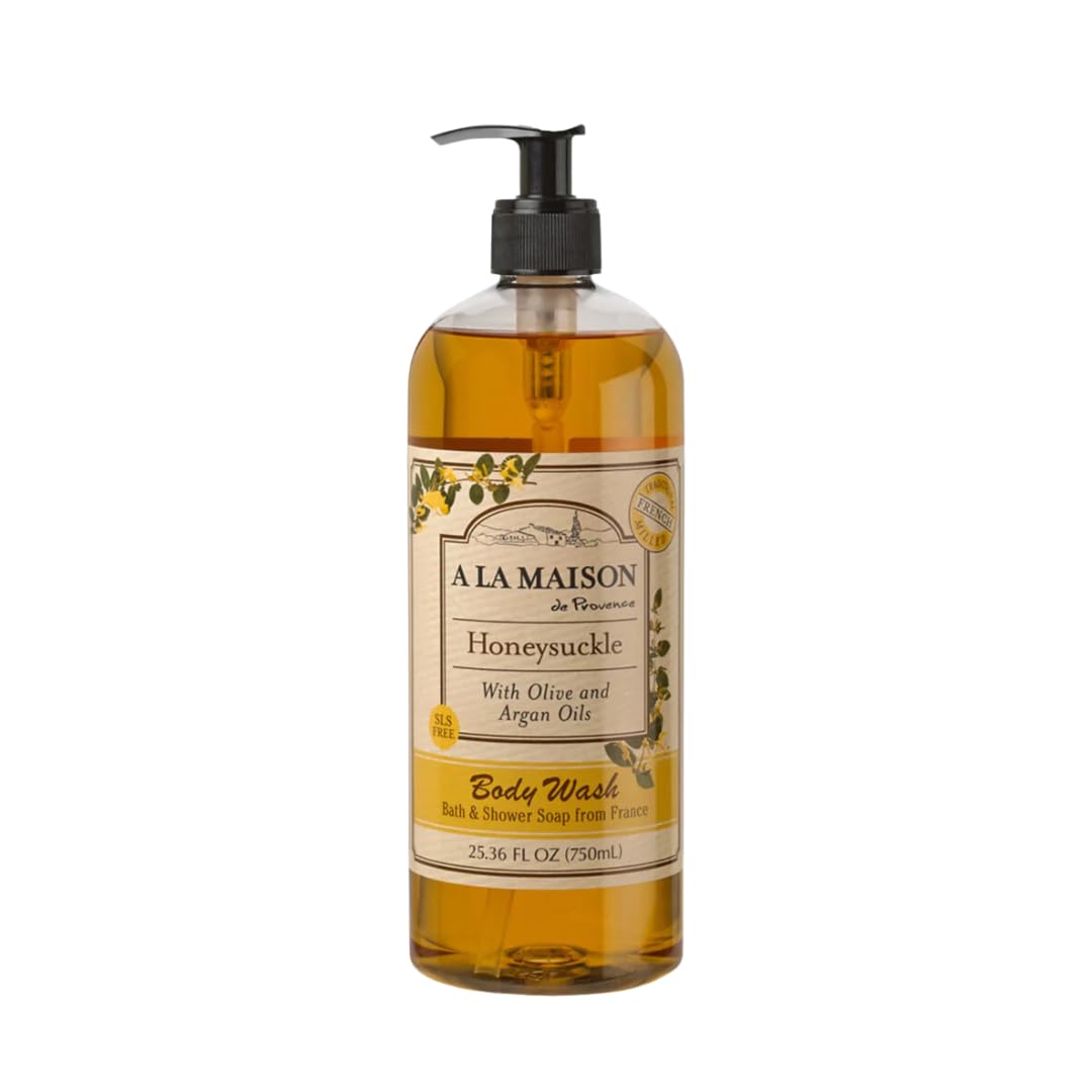 A LA MAISON Hydrating Body Wash Rosemary Mint, Uses: Body - Triple French Milled, Essential Oils, Plant Based, Vegan, Cruelty-Free, Alcohol & Paraben Free (25.36 oz, 2 Pack)