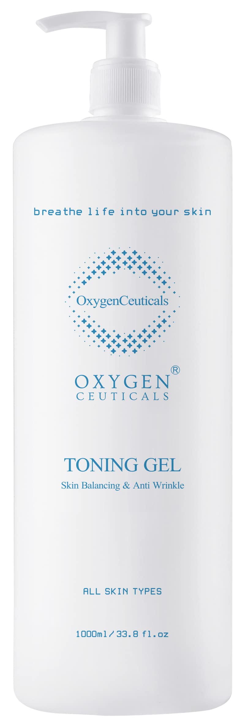 OxygenCeuticals Toning Gel – Premium Hydrating Gel Toner with Centella & Licorice Root Extracts, Adenosine Anti-Wrinkle, Soothing Care for Dry & Sensitive Post-Treatment Skin. 33.8 fl.oz (1000ml)