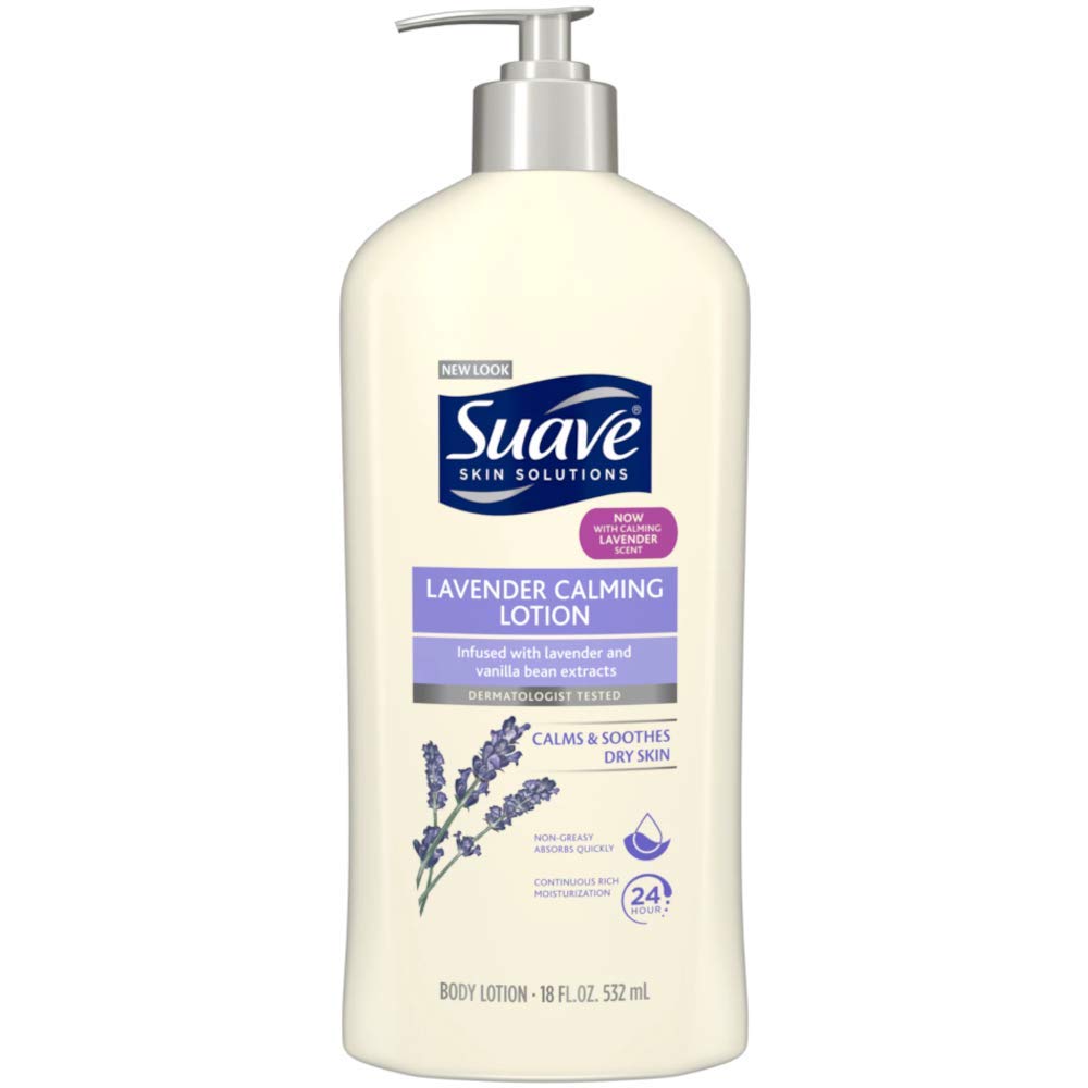 Suave Lavender Vanilla Skin Lotion 18 oz Pump - 6 Pack Moisturizer