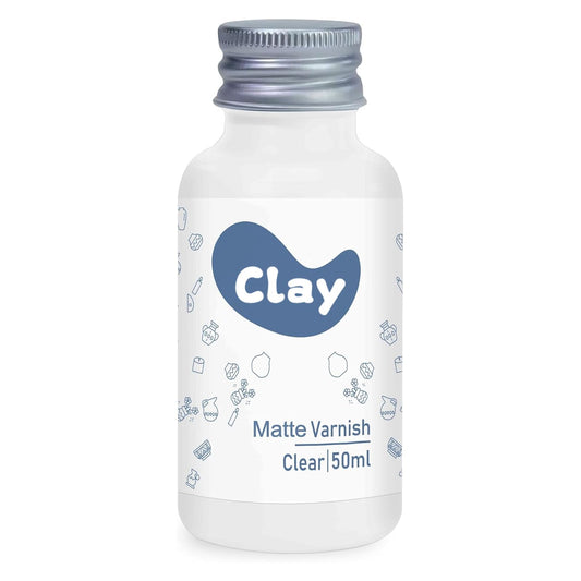 1DFAUL 50ml Air Dry Clay Varnish Glaze Sealant, Matte Finish, Scratch Resistant, Waterproof, Prevent Cracking, for Air Dry Clay Pottery (Matte)
