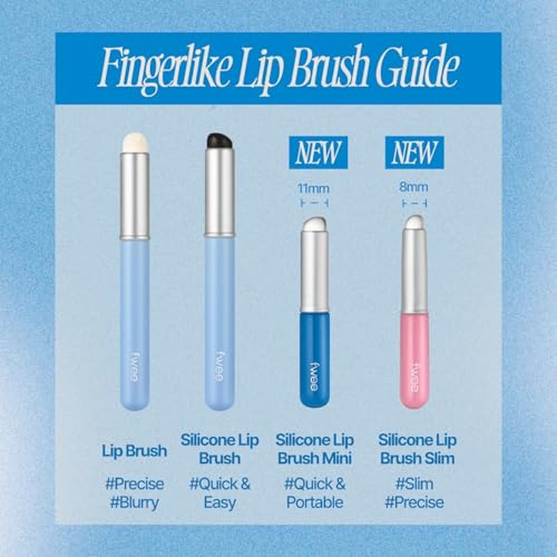fwee Fingerlike Lip Brush | Multi-purpose Makeup Brush with Lid