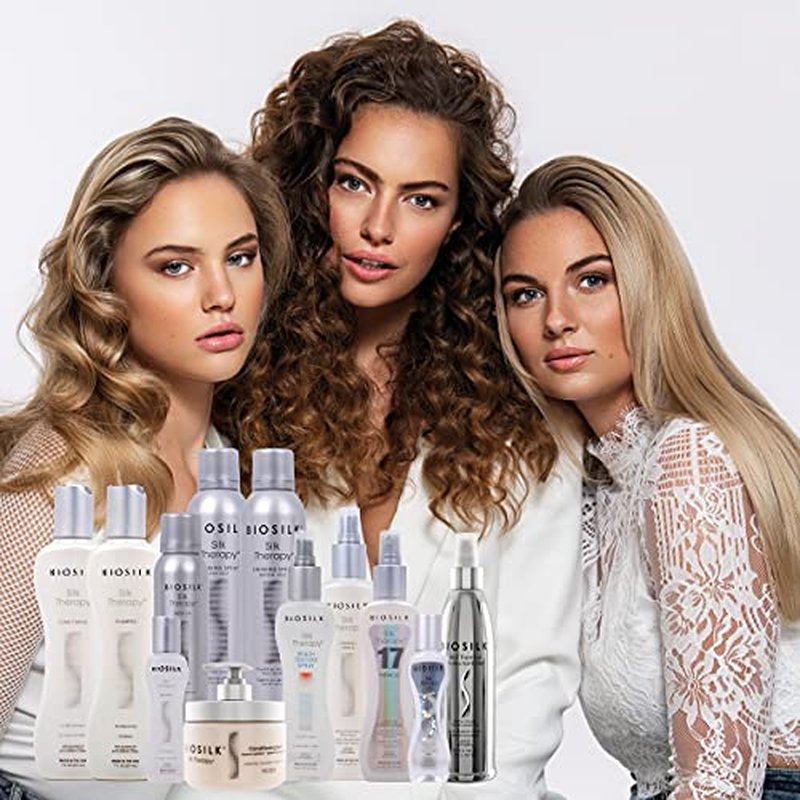 BioSilk Silk Therapy Lite, Leave-In Reconstructing Treatment To Smooth Fine & Thin Hair, Sulfate, Paraben & Cruelty-Free, 2.26 Oz