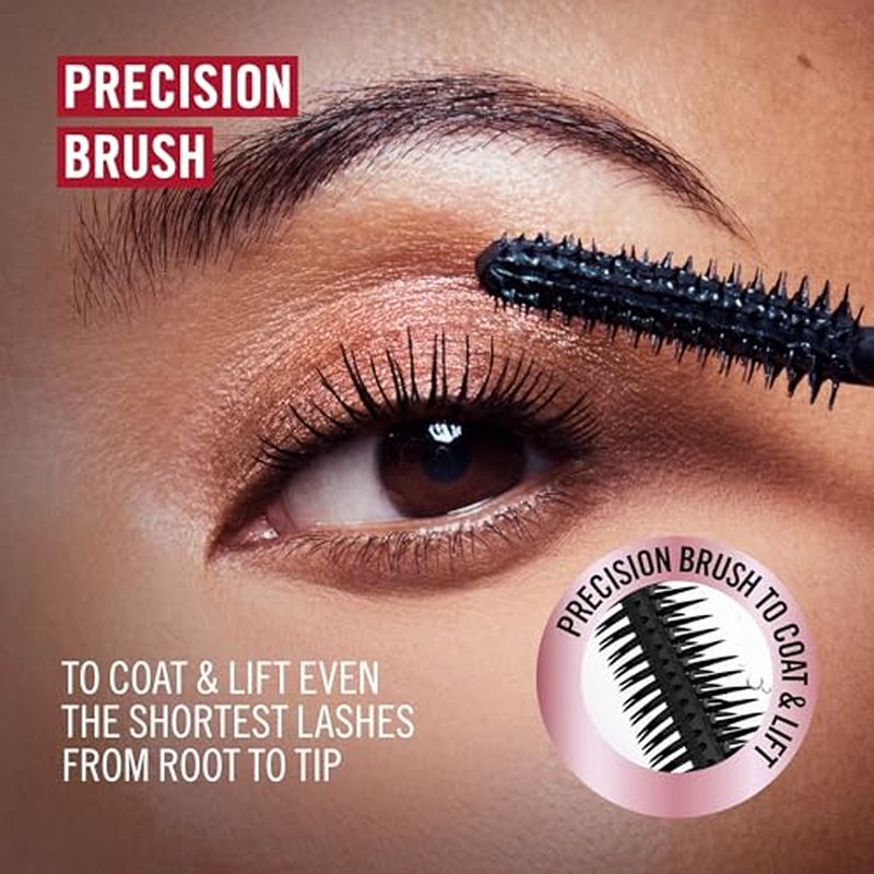 Rimmel Wonder'Bond, 001 Black, Mascara, Bonding Serum Mascara, Volumizing Mascara, Instantly Revitalized Lashes, With Biotin Bonding Complex, Smudge Proof, No Clumps, 0.39oz