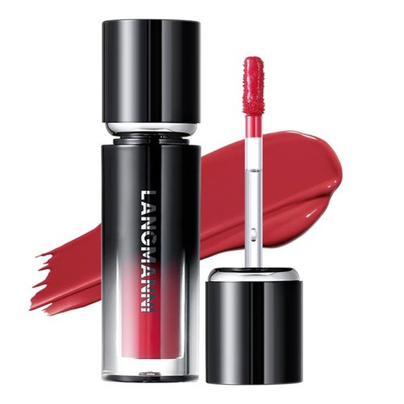 LANGMANNI Lip Oil Tint | Hydrating & Long-Lasting Lip Stain | Moisturizing And High Gloss Makeup,Non-Sticky Lip Stain For Watery And Silky Smooth Lips(#4 Fiery Tangerine)