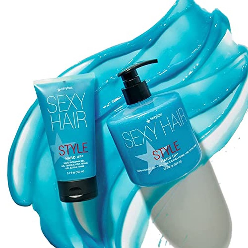 SexyHair Hard Up & Slept In - Hard Holding Gel & Texture Crème Bundle, 5.1 oz