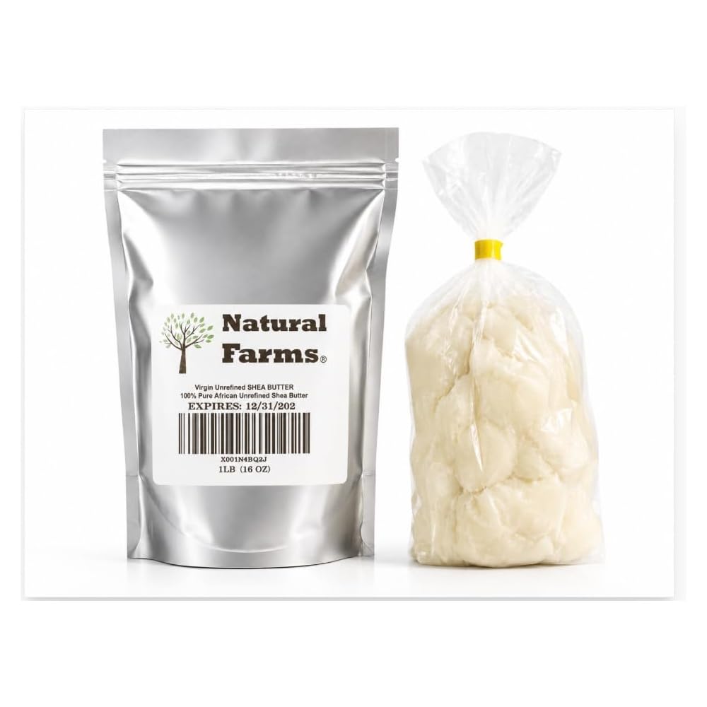 Natural Farms 1lb 100% African Shea Butter from Ghana