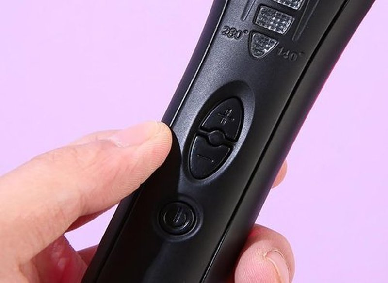 Minidiva Curling and Straightening Combs Adjustable Electric Heating Combs for Curling and Straightening (Black)