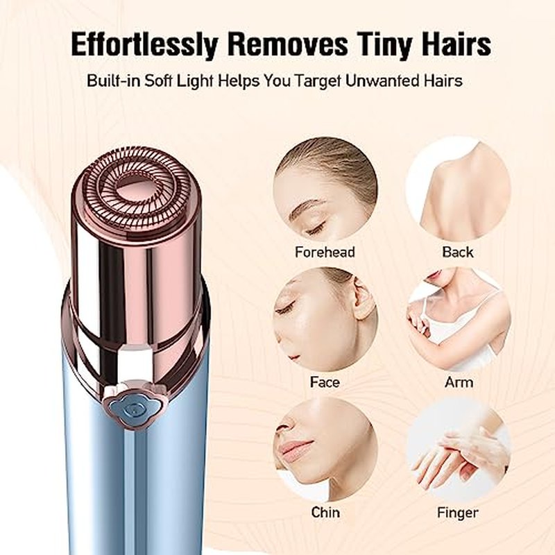 SEIHAI Hair Removal Device, Facial Hair Removal for Women, Rechargeable Hair Remover for Women, Facial Hair Remover for Face, Upper Lip, Chin, with a Branded Storage Bag