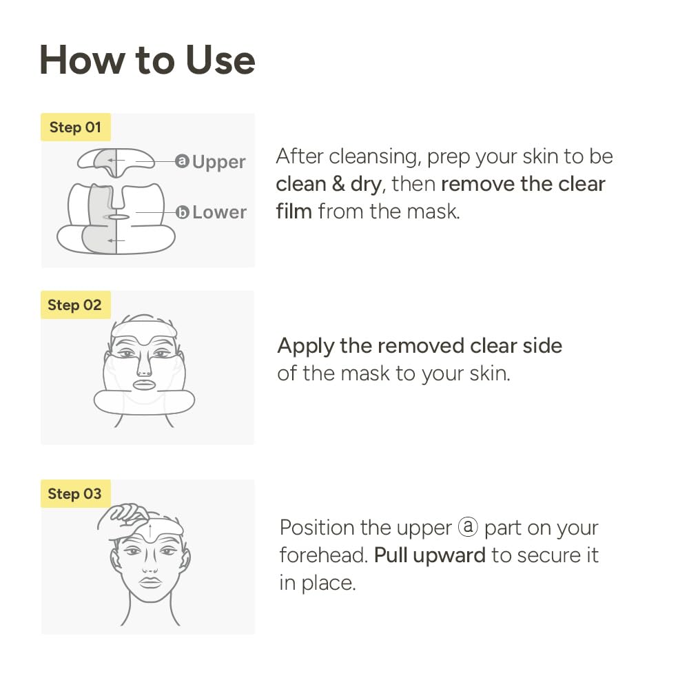 SUNGBOON EDITOR Deep Collagen Retinol V-Line Lift Up Mask, Full Face & Neck Lifting Sheet Mask with Volufiline, Firm-Looking, Tightening & Jawline Contouring, Korean Skincare, 4 Count