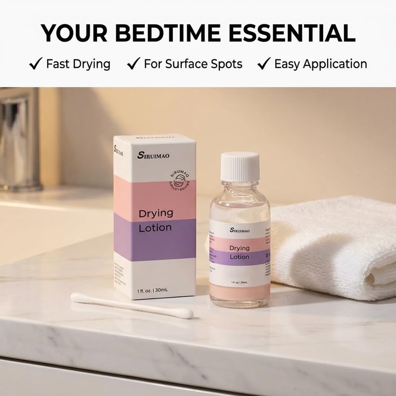 Overnight Drying Lotion - Fast-Acting Bi-Phase Pink Spot Treatment with Calamine & Tea Tree Oil | 1 fl oz