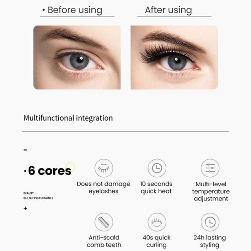Electric Eyelash Curler for Instant Glam,2025 Upgrade Heated Eyelash Curler for Women,Mini Electric Eye Lash Curler with 3 Heat Modes,Fast Heat up in 8s Finalize Eyelash Holder Tool (White+Black)