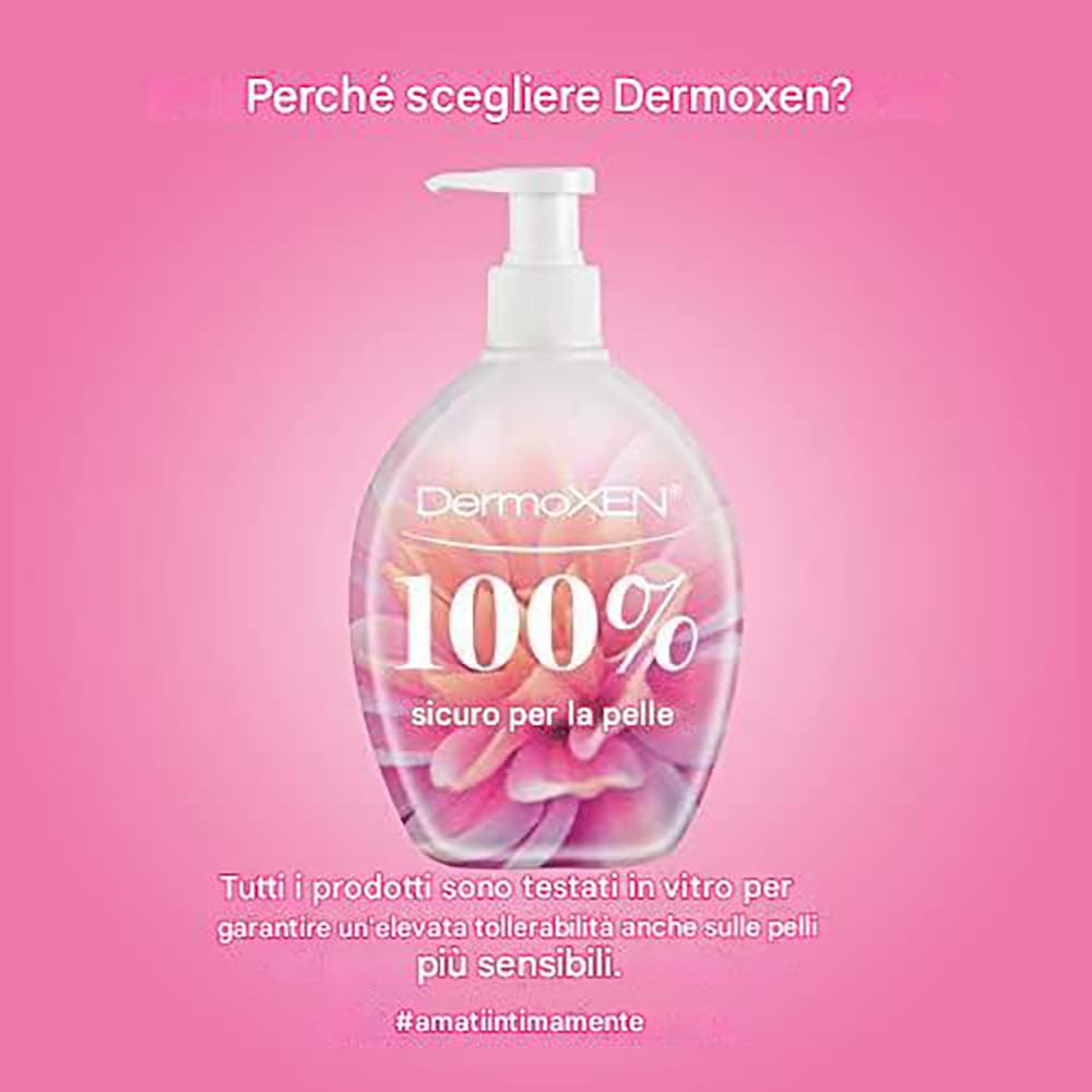 DERMOXEN 4 GIRLS Intimate Pediatric Cleanser for Children 2-13 Years. Gentle Intimate Soap against Itching and Redness. Without Sles, Parabens, Allergens. 200 ml