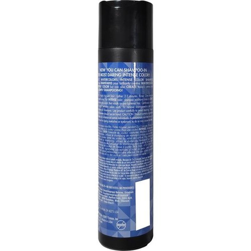 Watercolors Intense Color Depositing Shampoo, Semi Permanent Hair Color 8.5 fl oz - BLUE