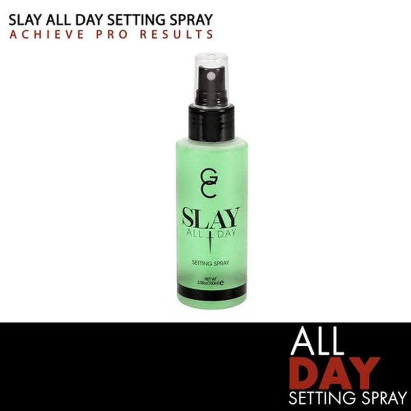 Gerard Cosmetics Slay All Day Makeup Setting Spray | Cucumber Scented | Matte Finish with Oil Control | Cruelty Free, Long Lasting Finishing Spray, 3.38oz (100ml)